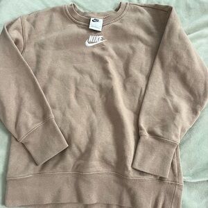 Nike Women's Brown Crew Neck Sweater